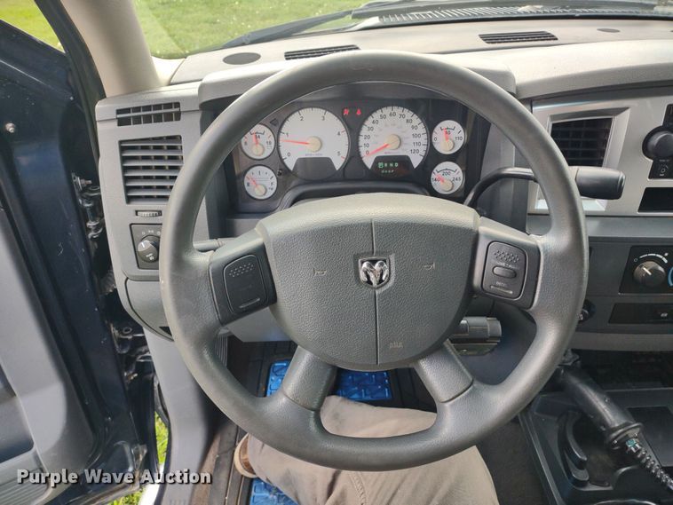 image for item LL9186 2009 Dodge Ram 3500HD  Quad Cab bale bed pickup truck