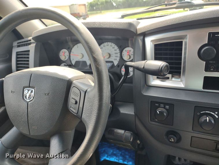 image for item LL9186 2009 Dodge Ram 3500HD  Quad Cab bale bed pickup truck