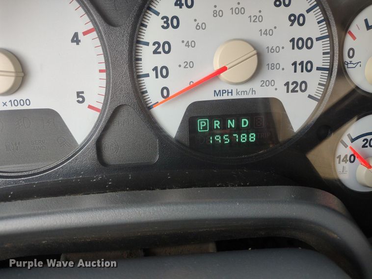 image for item LL9186 2009 Dodge Ram 3500HD  Quad Cab bale bed pickup truck