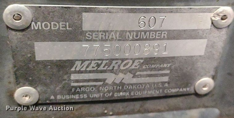 image for item LL9193 Bobcat 607  skid steer backhoe