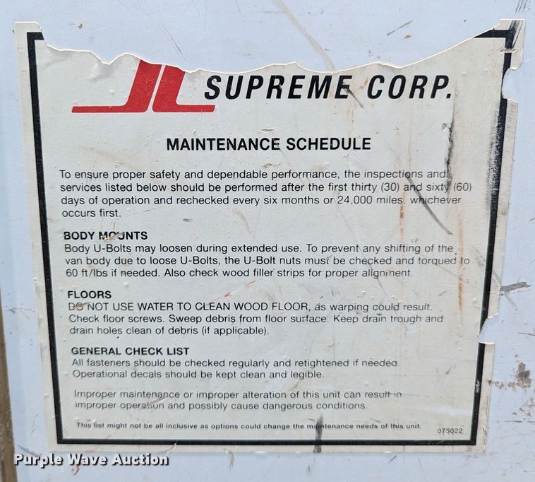 image for item LM9791 2001 Ford F350 Super Duty  box truck