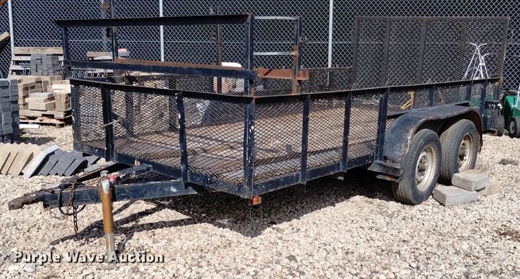 image for item LP9600 Shop built  utility trailer