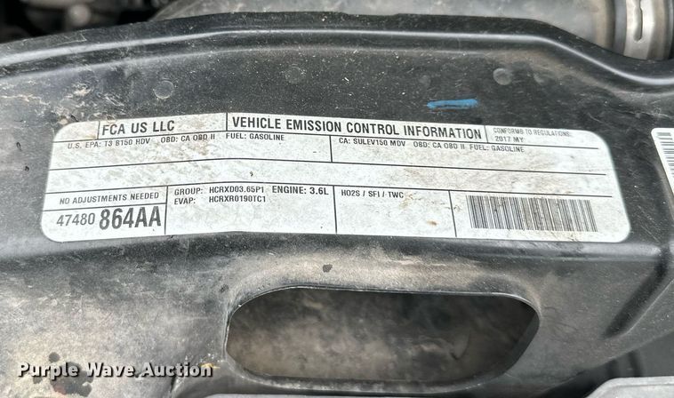 image for item LP9929 2017 Dodge Ram ProMaster 2500  van