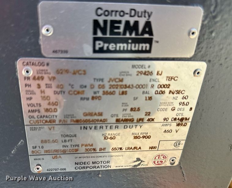 image for item LP9955 Nema  electric motor