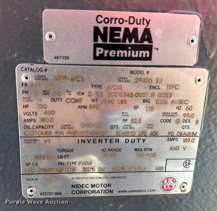 image for item LP9956 Nema  electric motor