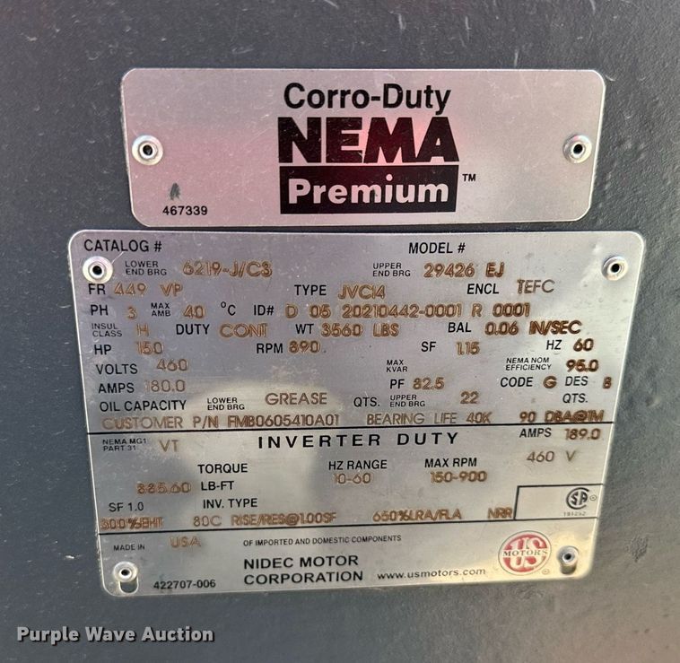 image for item LP9957 Nema  electric motor