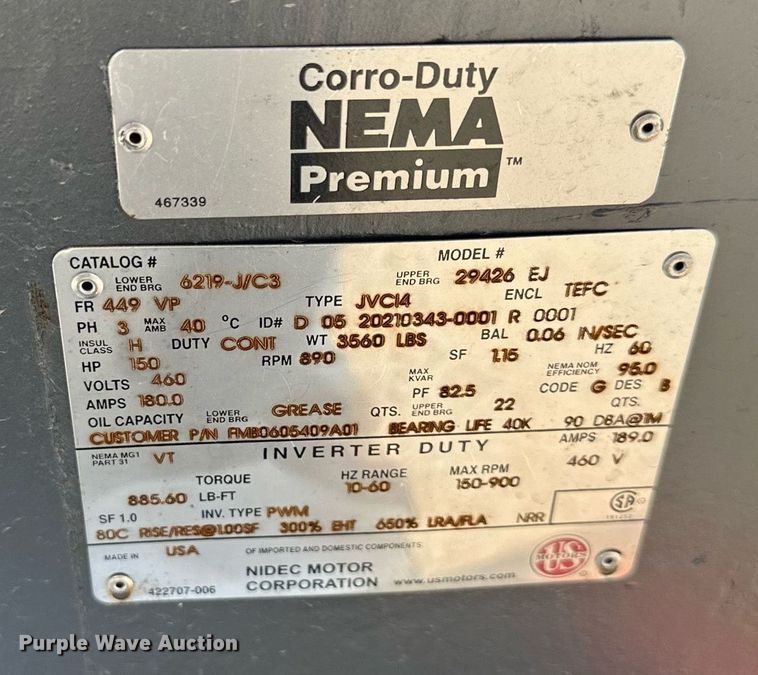 image for item LP9958 Nema  electric motor