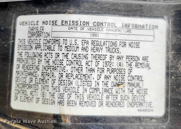 image for item LR9246 1992 Dodge Ram 350  Club Cab pickup truck