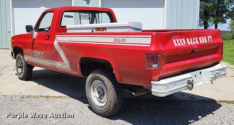 image for item LR9262 1985 Chevrolet D30 Military Postal Unit  pickup truck