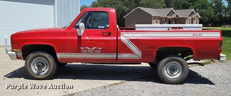 image for item LR9262 1985 Chevrolet D30 Military Postal Unit  pickup truck