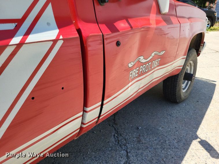 image for item LR9262 1985 Chevrolet D30 Military Postal Unit  pickup truck