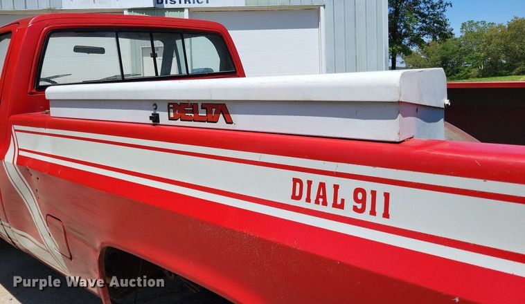 image for item LR9262 1985 Chevrolet D30 Military Postal Unit  pickup truck