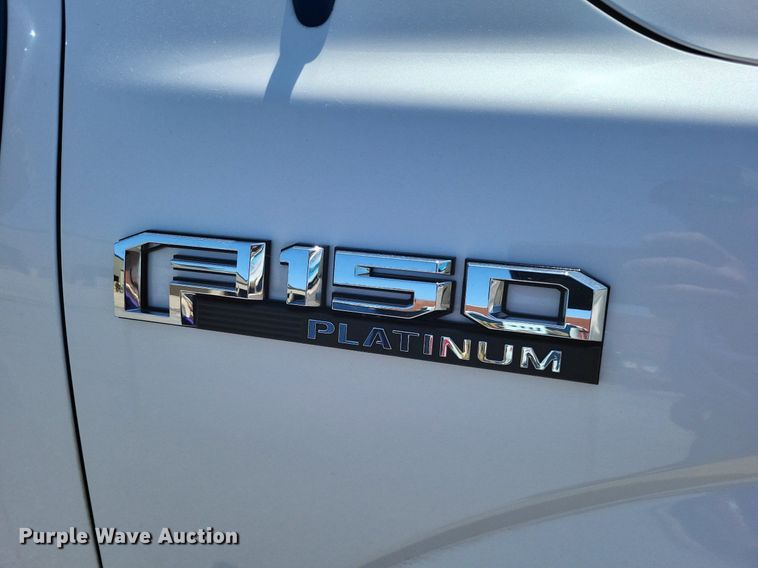 image for item LR9281 2018 Ford F150 Platinum  SuperCrew pickup truck