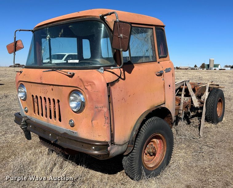 image for item LT9127 1958 Willy's Jeep  pickup truck cab and chassis