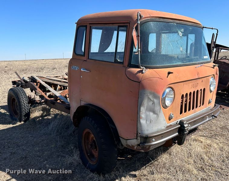 image for item LT9127 1958 Willy's Jeep  pickup truck cab and chassis