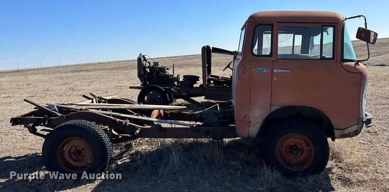 image for item LT9127 1958 Willy's Jeep  pickup truck cab and chassis