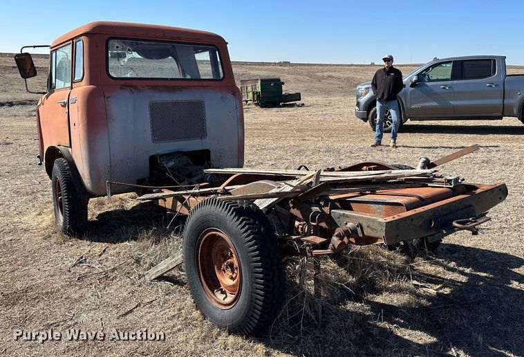 image for item LT9127 1958 Willy's Jeep  pickup truck cab and chassis