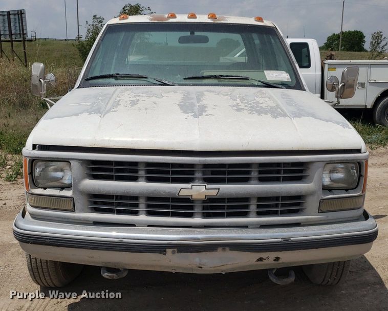 image for item LT9748 1994 Chevrolet K3500  Crew Cab utility bed pickup truck
