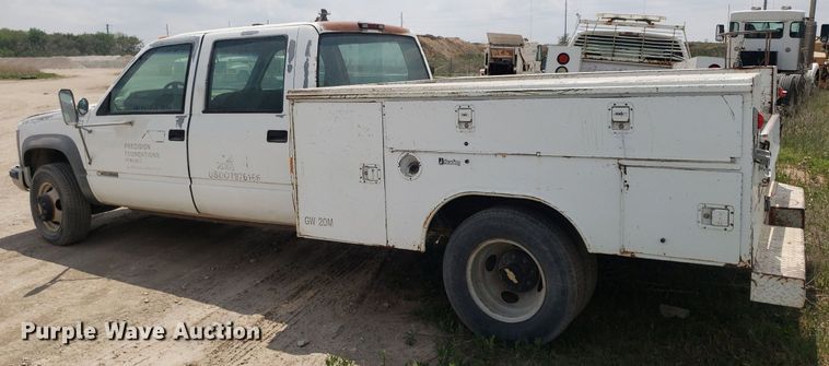 image for item LT9748 1994 Chevrolet K3500  Crew Cab utility bed pickup truck