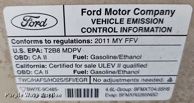 image for item LW9608 2011 Ford E150  van