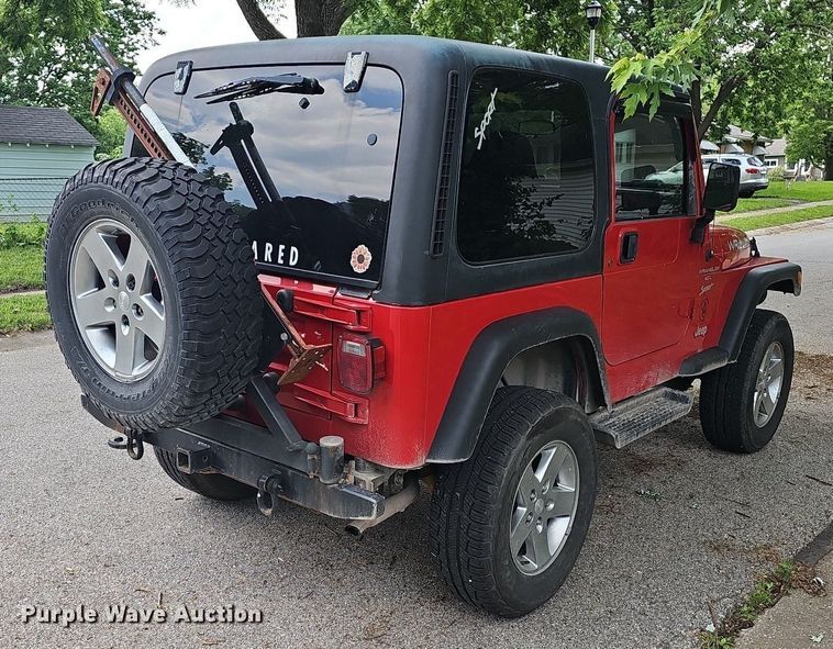 image for item LW9617 2001 Jeep Wrangler Sport  SUV