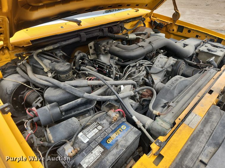 image for item LX9576 1993 Ford F250 XL  dump flatbed pickup truck