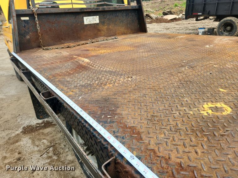 image for item LX9576 1993 Ford F250 XL  dump flatbed pickup truck