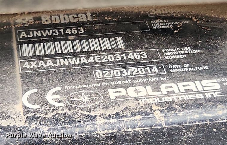 image for item LX9601 2014 Bobcat 3400XL  utility vehicle