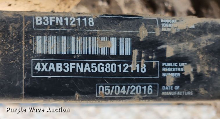 image for item LX9602 2016 Bobcat 3400XL  utility vehicle