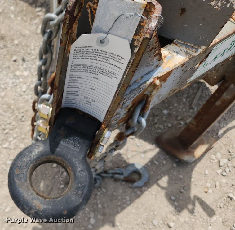 image for item LX9629 1999 Cronkite 2600EWA  equipment trailer