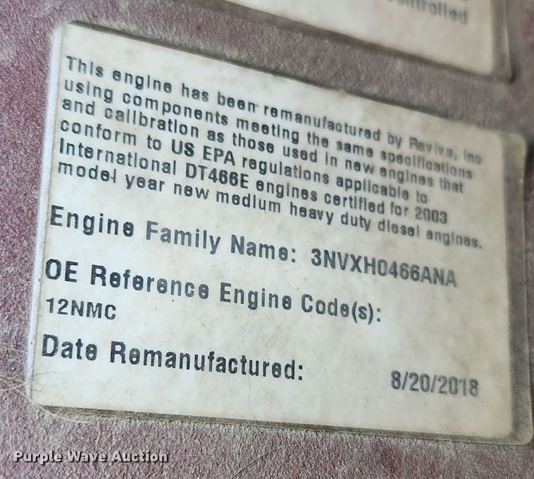 image for item LX9678 2003 International 4300  truck cab and chassis