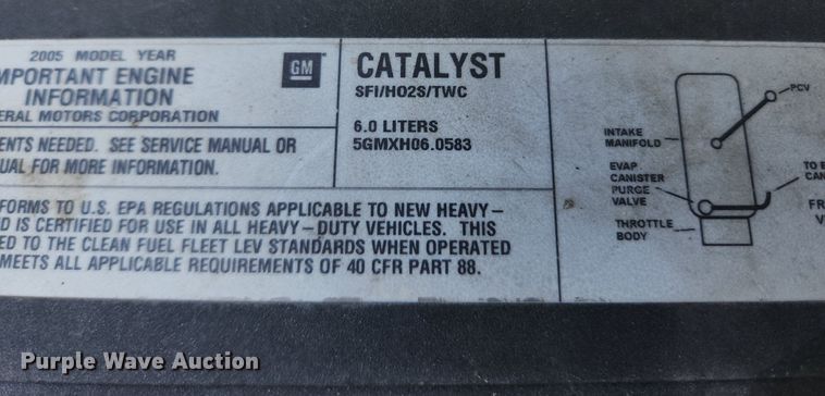 image for item LX9686 2005 Chevrolet Silverado 2500HD  Ext. Cab pickup truck