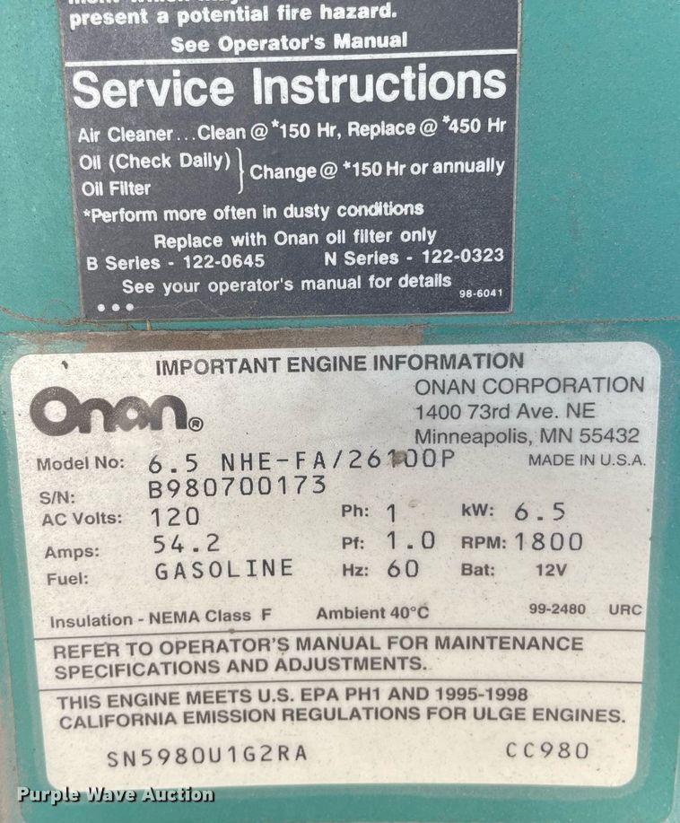 image for item LY9610 1998 Winnebago Adventurer  RV