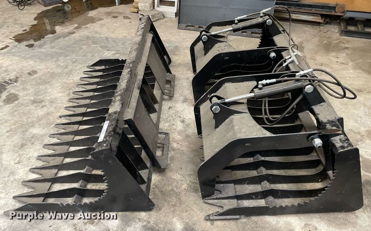 image for item LY9675 (2) skid steer buckets