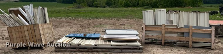 image for item LY9691 (3) pallets of metal shelves