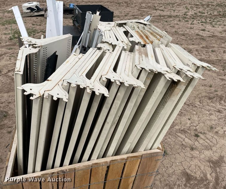 image for item LY9691 (3) pallets of metal shelves