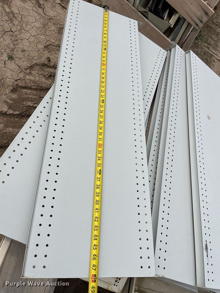 image for item LY9691 (3) pallets of metal shelves