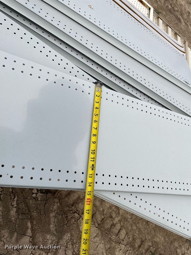 image for item LY9691 (3) pallets of metal shelves