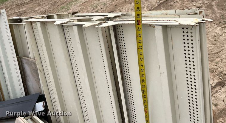 image for item LY9691 (3) pallets of metal shelves