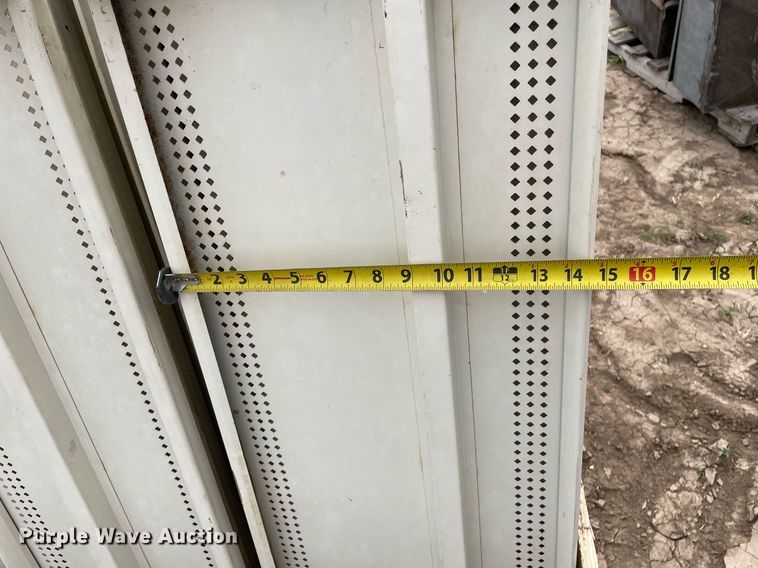 image for item LY9691 (3) pallets of metal shelves