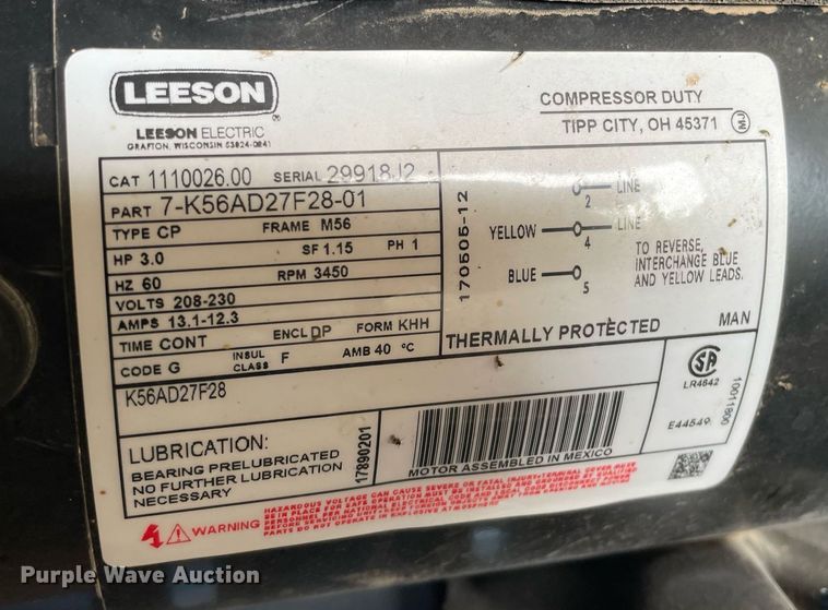 image for item LY9697 Puma PK-6040V  air compressor