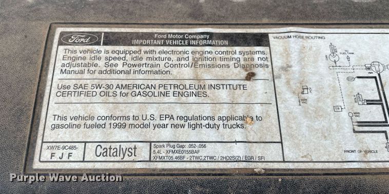 image for item LY9725 1999 Ford F150  SuperCab pickup truck