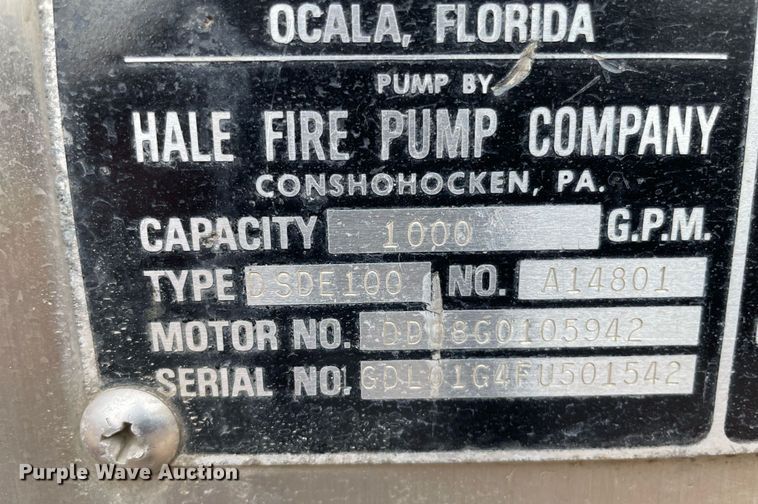 image for item LY9727 1985 GMC C7000  pumper fire truck