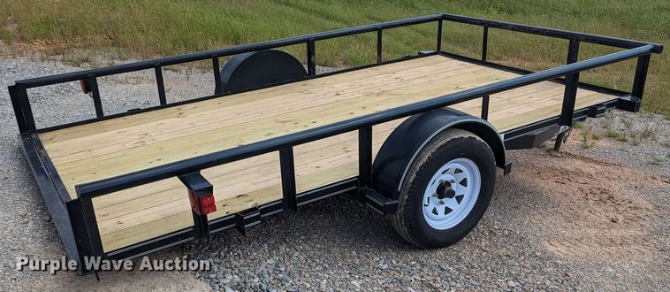 image for item MO9039 2015 Texas Bragg  tilt deck utility trailer
