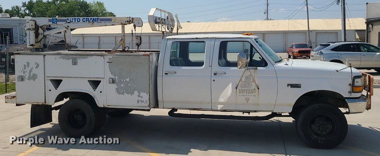 image for item MO9839 1997 Ford F350  utility bed pickup truck