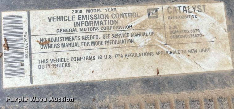 image for item MR9084 2008 Chevrolet Silverado 1500  Ext. Cab pickup truck