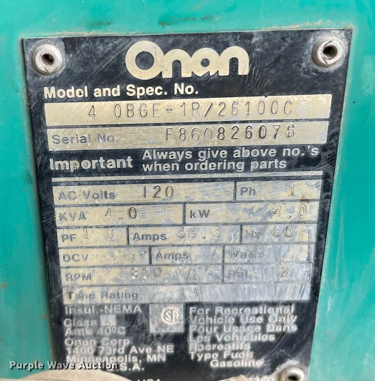 image for item MS9783 1987 Coachman  RV