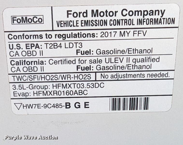 image for item MX9289 2017 Ford F150  pickup truck