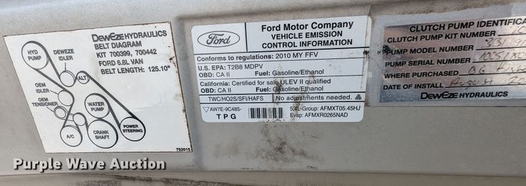 image for item MX9290 2010 Ford E350 Super Duty  van with bucket lift