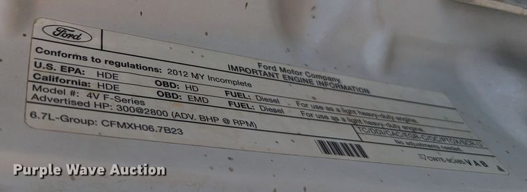 image for item MX9300 2012 Ford F550  SuperCab flatbed truck